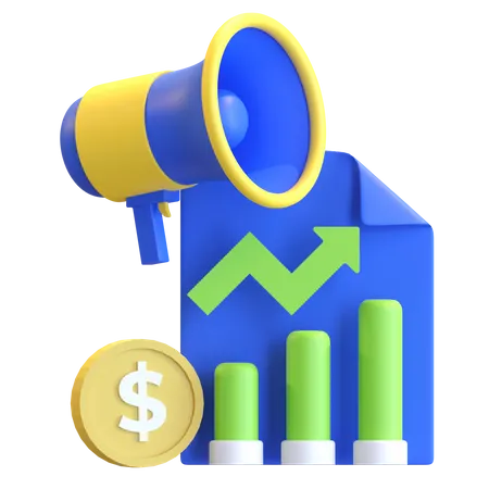 Marketing Growth  3D Icon