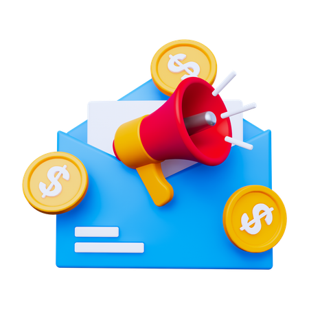 Marketing Mail  3D Icon