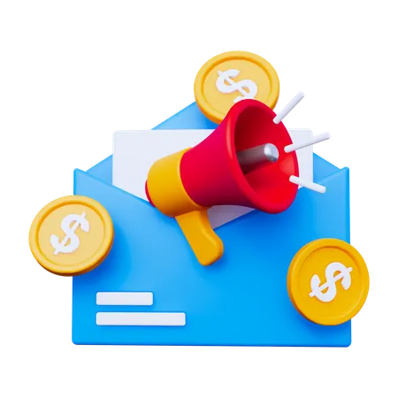 Marketing Mail  3D Icon
