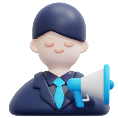 Marketing Manager  3D Icon