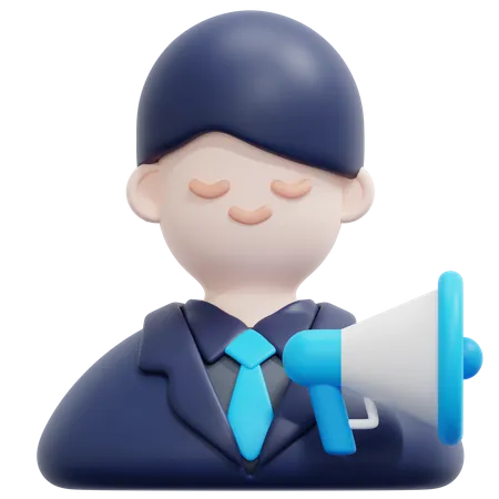 Marketing Manager  3D Icon