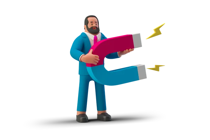 Marketing Manager  3D Illustration