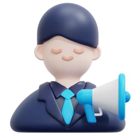 Marketing Manager 3D Icon