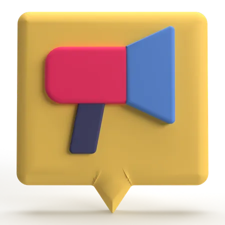 Marketing Message  3D Icon