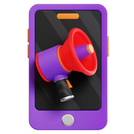 Marketing mobile  3D Icon