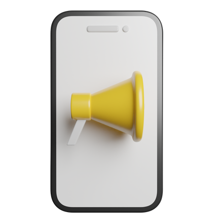 Marketing mobile  3D Icon