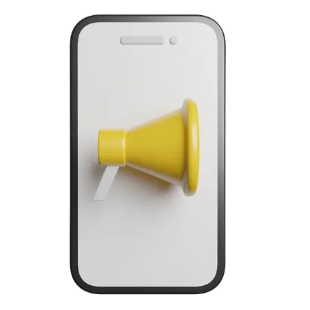 Marketing mobile  3D Icon