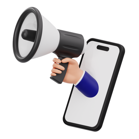 Marketing mobile  3D Icon