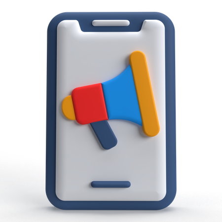 Marketing mobile  3D Icon