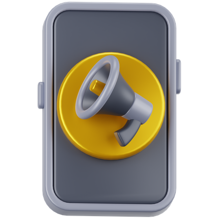 Marketing mobile  3D Icon