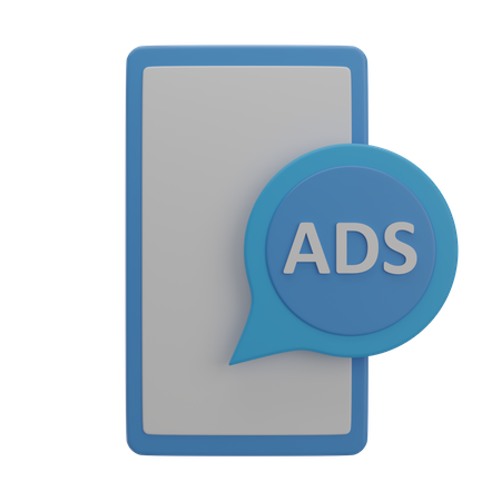 Marketing mobile  3D Icon