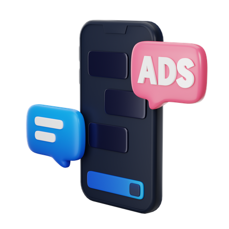 Marketing mobile  3D Icon