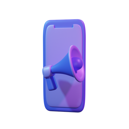 Marketing mobile  3D Icon