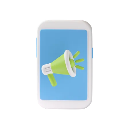 Marketing mobile  3D Icon