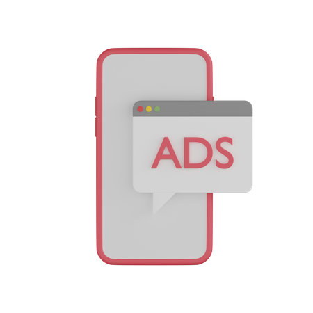 Marketing mobile  3D Icon