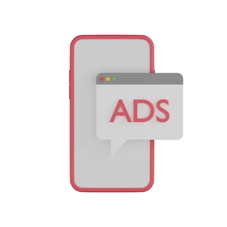 Marketing mobile  3D Icon