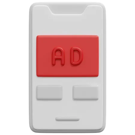 Marketing mobile  3D Icon