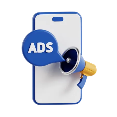 Marketing Móvel  3D Icon