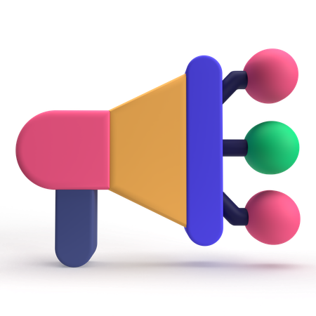 Marketing-Netzwerk  3D Icon