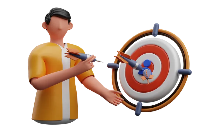 Objetivo de mercado  3D Illustration