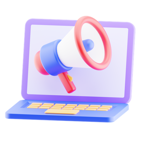 Marketing on-line  3D Icon