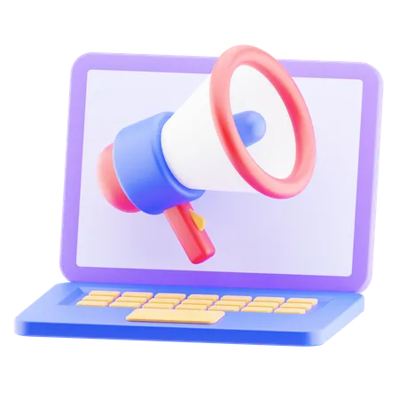 Marketing on-line  3D Icon