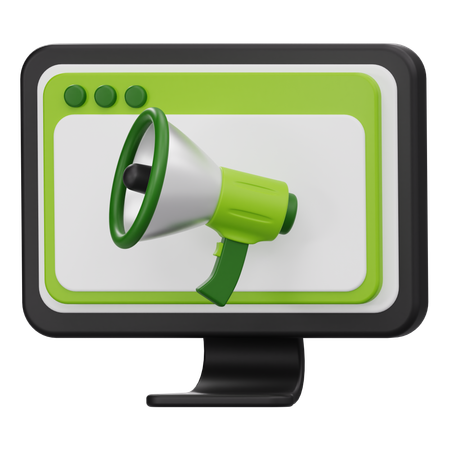 Marketing on-line  3D Icon