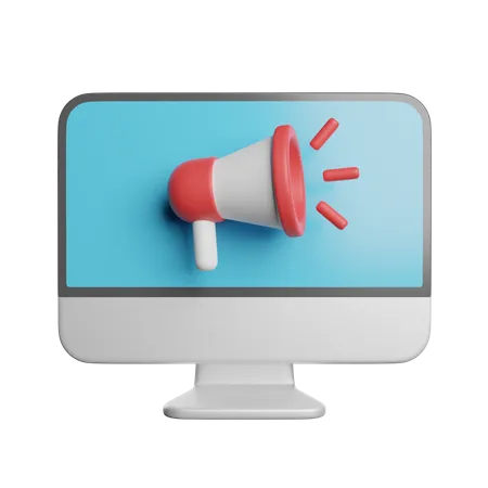 Marketing on-line  3D Icon