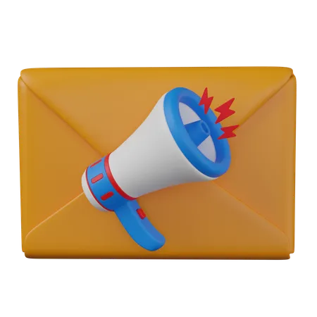 Marketing par courrier  3D Icon