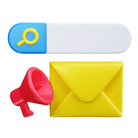 Marketing par courrier  3D Icon