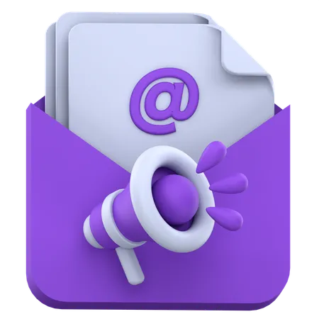 Marketing par courrier  3D Icon