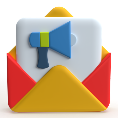 Marketing par courrier  3D Icon