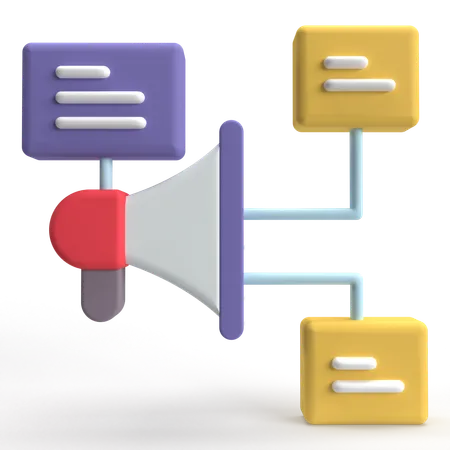 Marketing plan  3D Icon