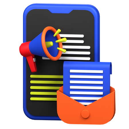 Marketing por Correio  3D Icon
