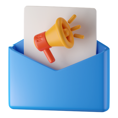 Comercialización por correo  3D Icon