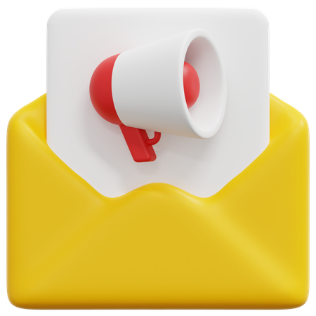 Comercialización por correo  3D Icon