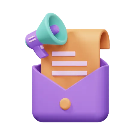 Correo de propaganda  3D Icon