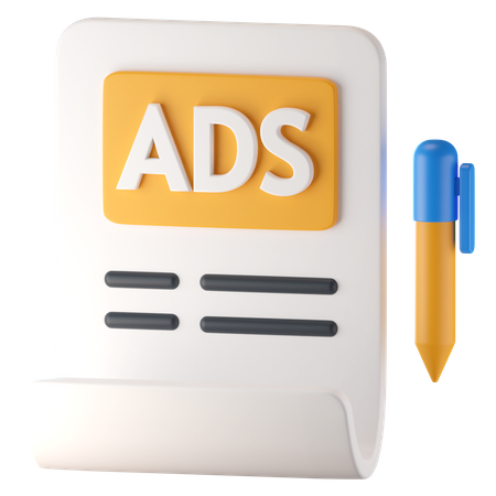 Redação de marketing  3D Icon