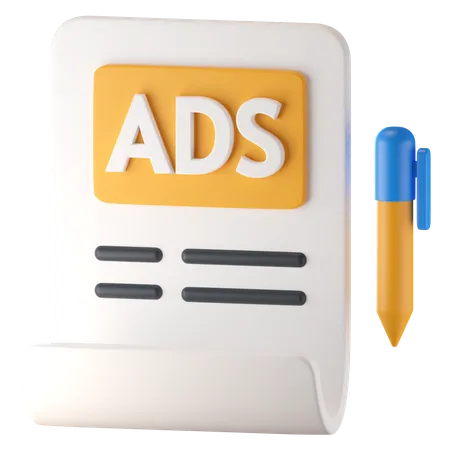 Redação de marketing  3D Icon