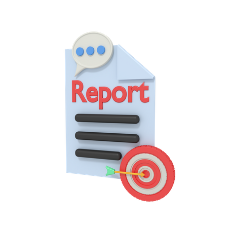 Marketing Report  3D Icon