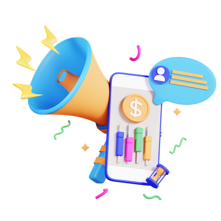 Marketing Revenue  3D Illustration