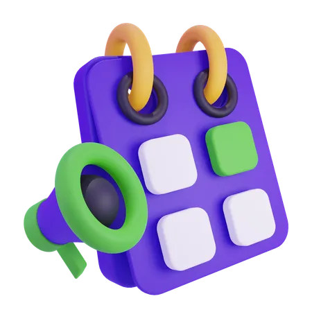 Marketing Schedule  3D Icon