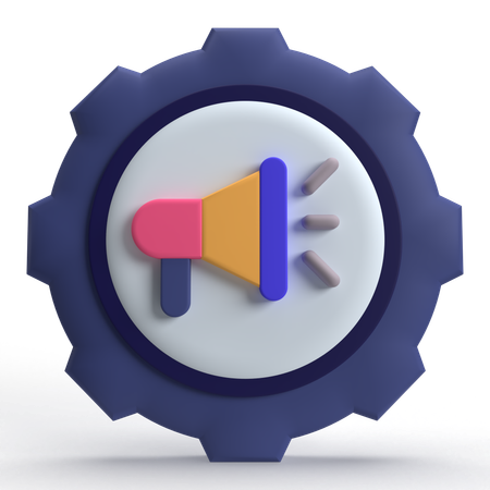 Marketing Setting  3D Icon