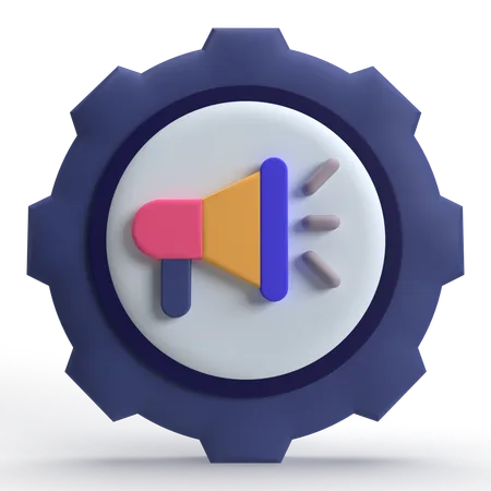 Marketing Setting  3D Icon