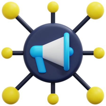 Marketing social  3D Icon