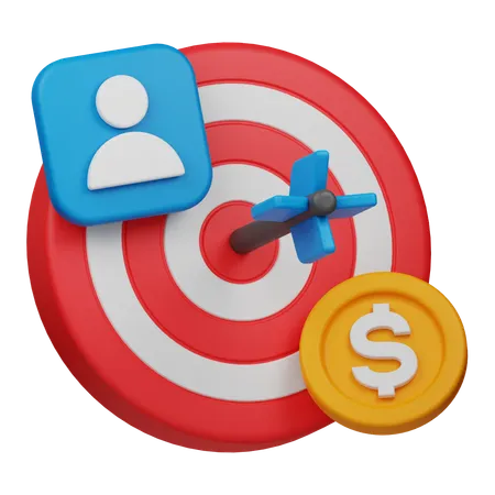Marketing Target  3D Icon