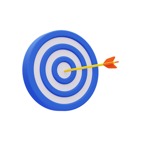 Marketing target  3D Icon