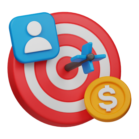 Marketing Target  3D Icon