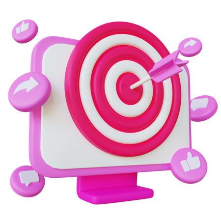 Marketing Target  3D Icon