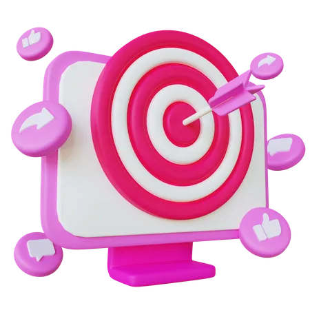 Marketing Target 3D Icon